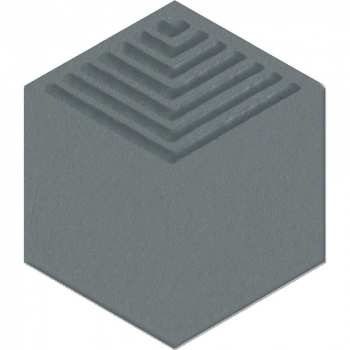 Декор Агуста синий матовыи 5,2x6