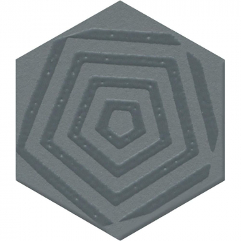 Декор Агуста синий матовыи 5,2x6