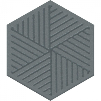 Декор Агуста синий матовыи 5,2x6