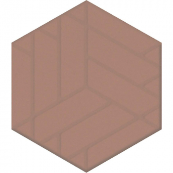 Декор Агуста розовый матовыи 5,2x6