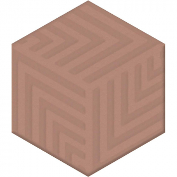 Декор Агуста розовый матовыи 5,2x6