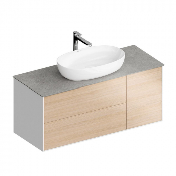 Тумба PLAZA Modern подвесная 120 дуб виченца 3 ящика