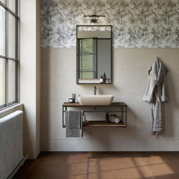 Раковина PLAZA накладная 55, песочный матовый