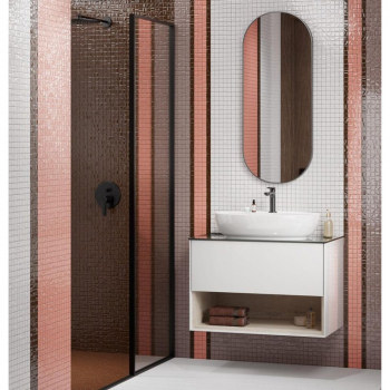 Раковина PLAZA накладная 60, белая глянцевая