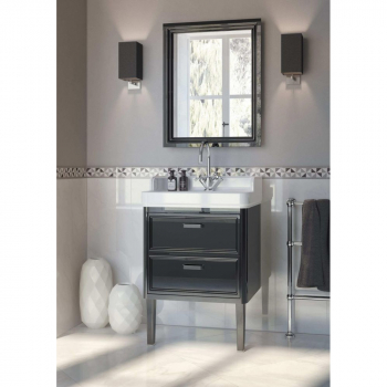 Зеркало POMPEI 60, черное глянцевое