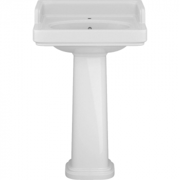 Раковина POMPEI подвесная/мебельная 60, белая глянцевая