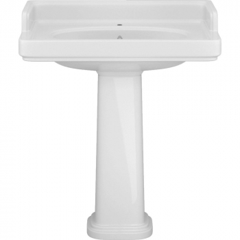 Раковина POMPEI подвесная/мебельная 80, белая глянцевая