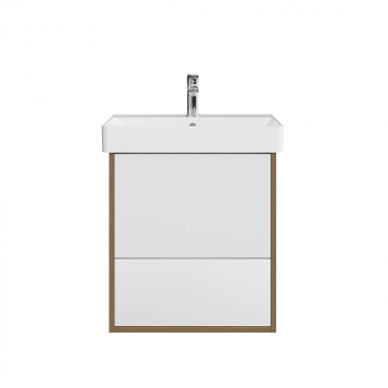 Тумба PRO подвесная 2 ящика 55, вяз