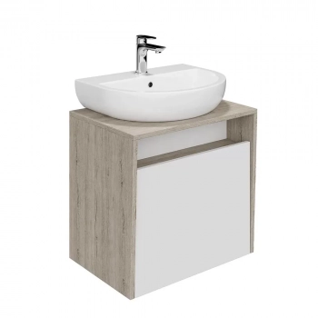 Тумба PRO подвесная 1 ящик 60, белая глянцевая