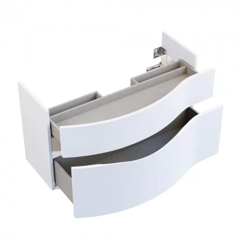 Тумба RIVA 100 см левая, белая матовая