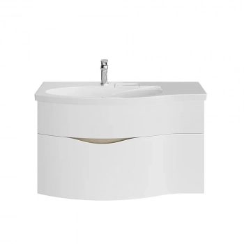 Тумба RIVA 100 см левая, белая матовая