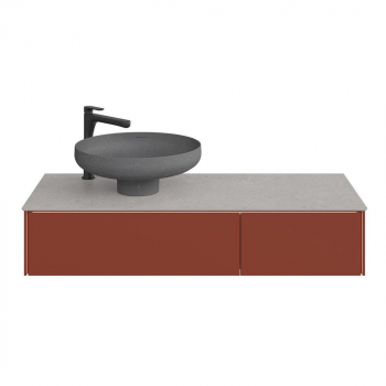 Спец. изделие декоративное для накладных раковин SAFI Риккарди 120 см, серый светлый матовый