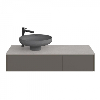 Спец. изделие декоративное для накладных раковин SAFI Риккарди 120 см, серый светлый матовый