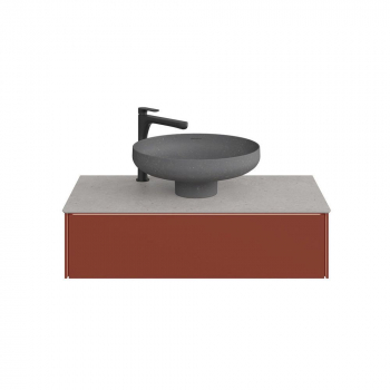 Спец. изделие декоративное для накладных раковин SAFI Риккарди 90 см, серый светлый матовый