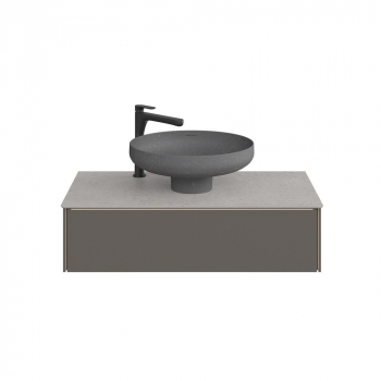 Спец. изделие декоративное для накладных раковин SAFI Риккарди 90 см, серый светлый матовый