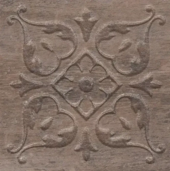 Вставка Браш Вуд коричневый тёмный 9,9x9,9x0,8