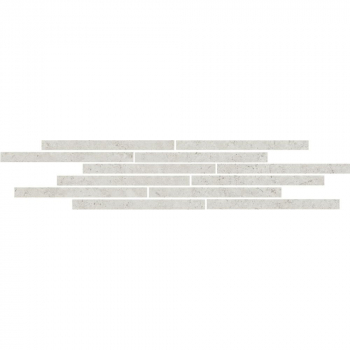 Декор Карму мозаичный серый светлый матовый 75х15