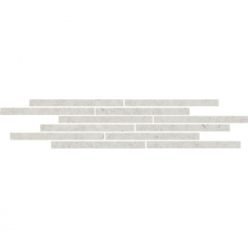 Декор Карму мозаичный серый светлый матовый 75х15