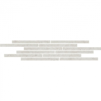 Декор Карму мозаичный серый светлый матовый 75х15