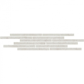 Декор Карму мозаичный серый светлый матовый 75х15