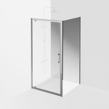 Душевая боковая панель VETRO, 100х195, хром