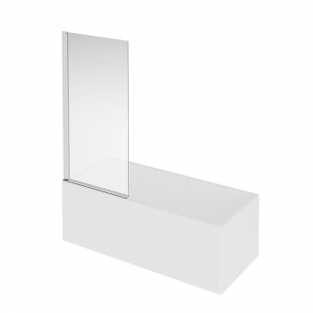 Шторка на ванну VETRO, распашная, 80х150, хром