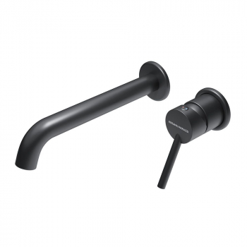Смеситель для раковины XPRO настенный с внутренней частью, черный матовый